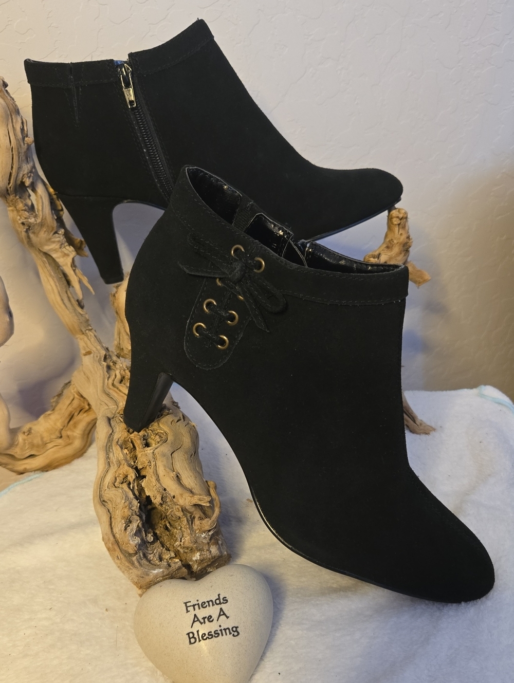 Silhouettes Suede Ankle Boots